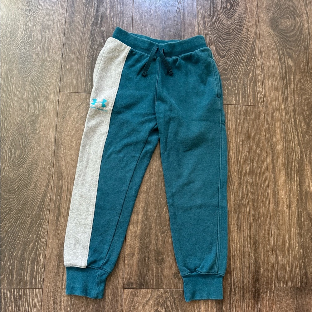 Kids Teal and Gray Joggers